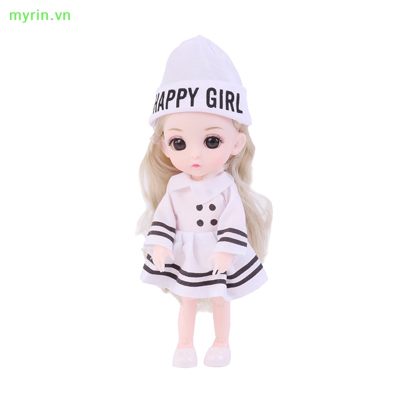 Đầm Đồ Chơi Búp Bê 16 / 17cm Kèm Quần Áo 13 Khớp Nối