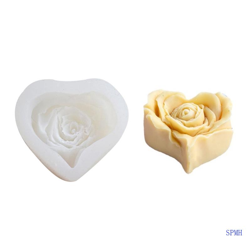 Khuôn Silicone Làm Nến Xà Phòng Thủ Công Bằng Nhựa Resin Hình Hoa Giáng Sinh Trang Trí Nhà Cửa