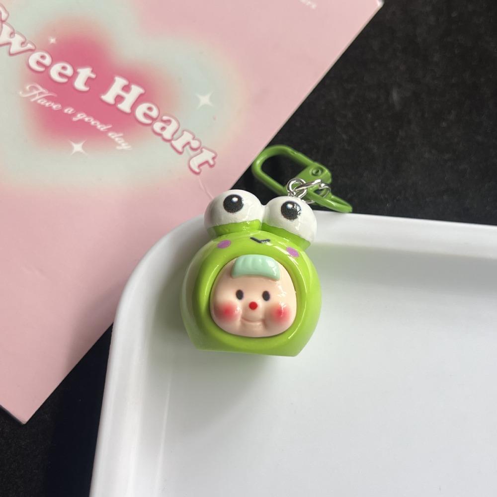 Rebuy1 girl kuromi keychain quà tặng hoạt động thời trang ngọt ngào móc khóa lập thể ếch đồ chơi trẻ em đồ trang sức nhỏ cinnamoroll phim hoạt hình keychain tai nghe hộp đựng mặt dây chuyền