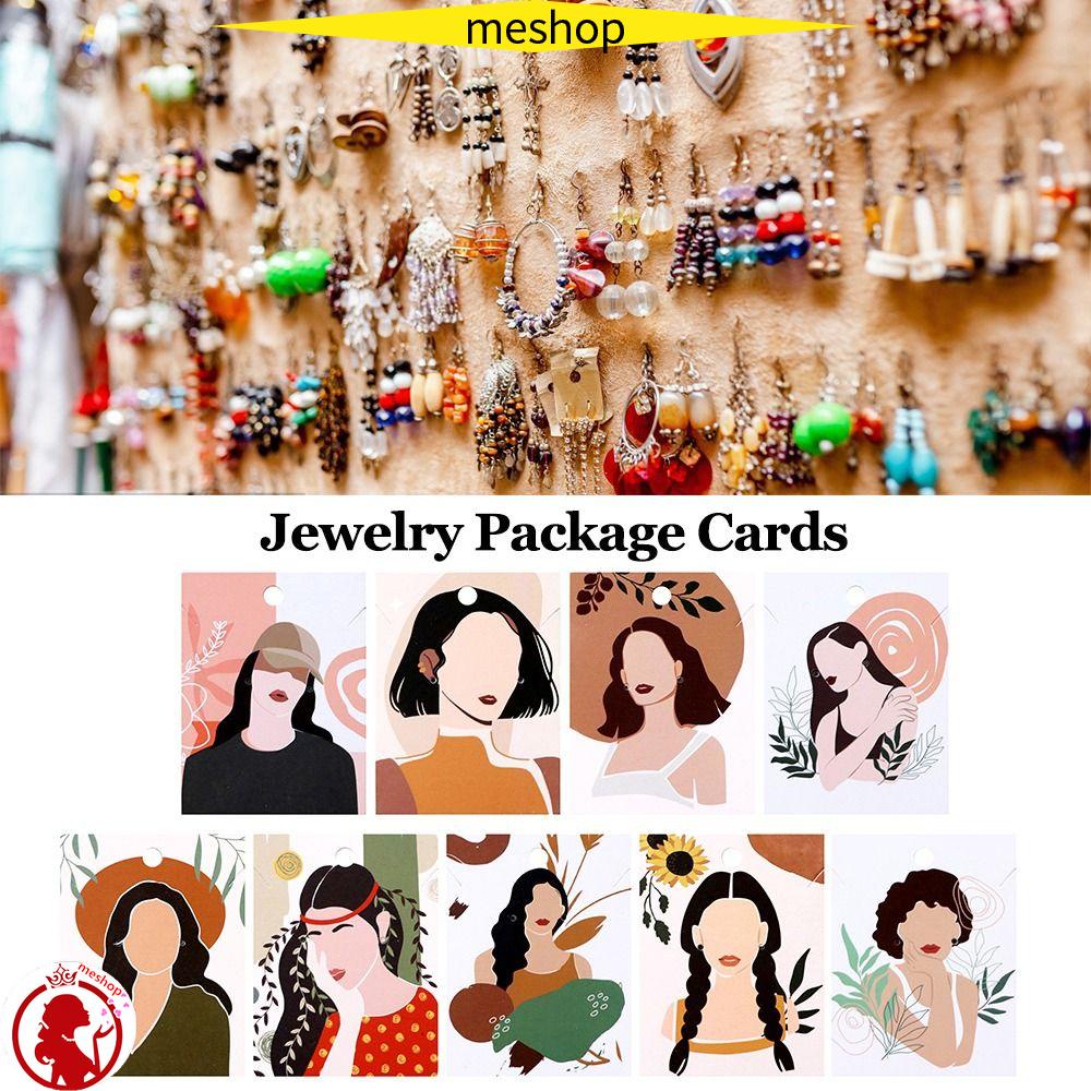 Set 100 Tấm Thẻ Trưng Bày Bông Tai DIY 6cm * 8cm