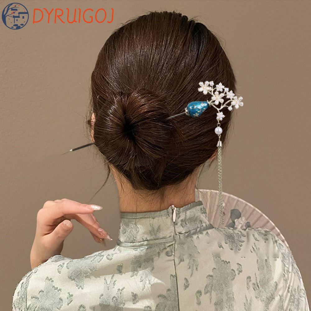 Trâm Cài Tóc Phối Tua Rua Phong Cách Vintage Cá Tính