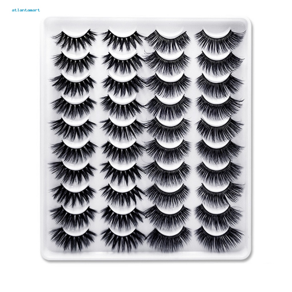 Túi Đựng Đồ Dùng Cao Cấp Tiện Dụng| Set 20 Cặp Lông Mi Giả 6D Dày Tự Nhiên