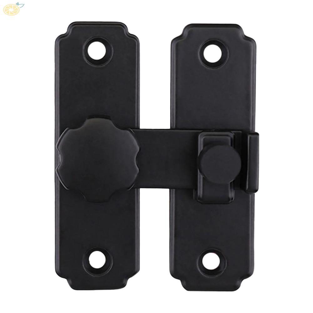 【VARSTR】1 Set Latch Hasp Stainless Steel Buckle Security Sliding Barn Door Lock 180 Degree