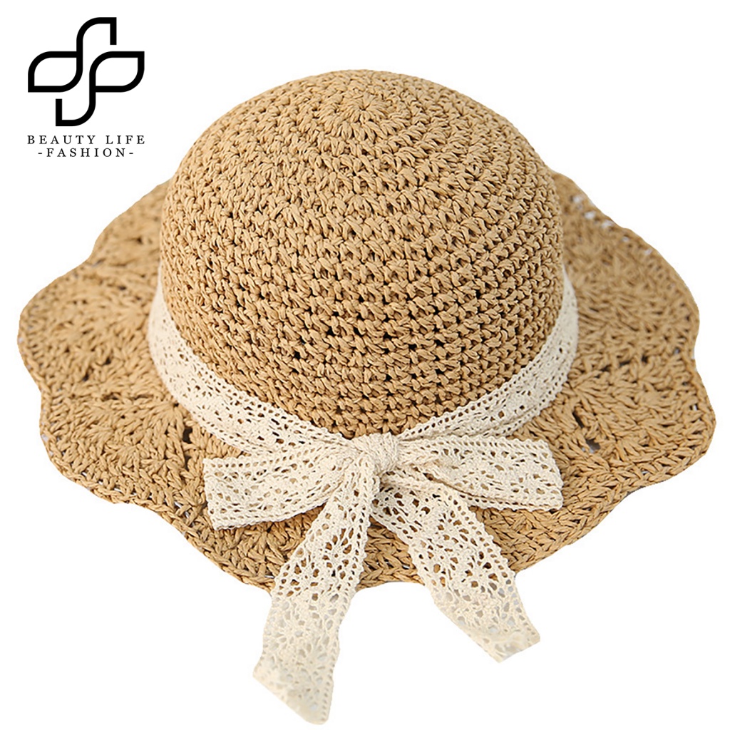 Mũ Vành Tròn Rỗng Điều Chỉnh Được Thời Trang Xinh Xắn Cho Bé Gái