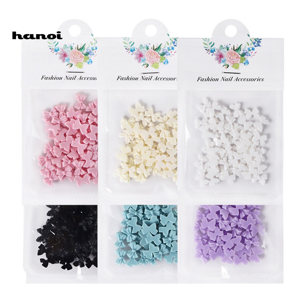 Set 50 Phụ Kiện Trang Trí Móng Tay Nghệ Thuật Chống Rơi Không Phai Màu DIY