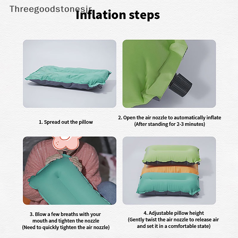 Gối Bơm Hơi Siêu Nhẹ Có Thể Gấp Gọn Tiện Dụng Mang Theo Du Lịch / Cắm Trại