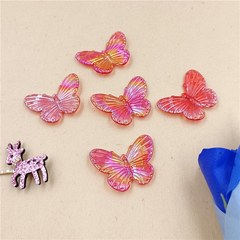 Set 5 Hạt Xâu Chuỗi Làm Trang Sức Hình Bướm 40 * 30mm