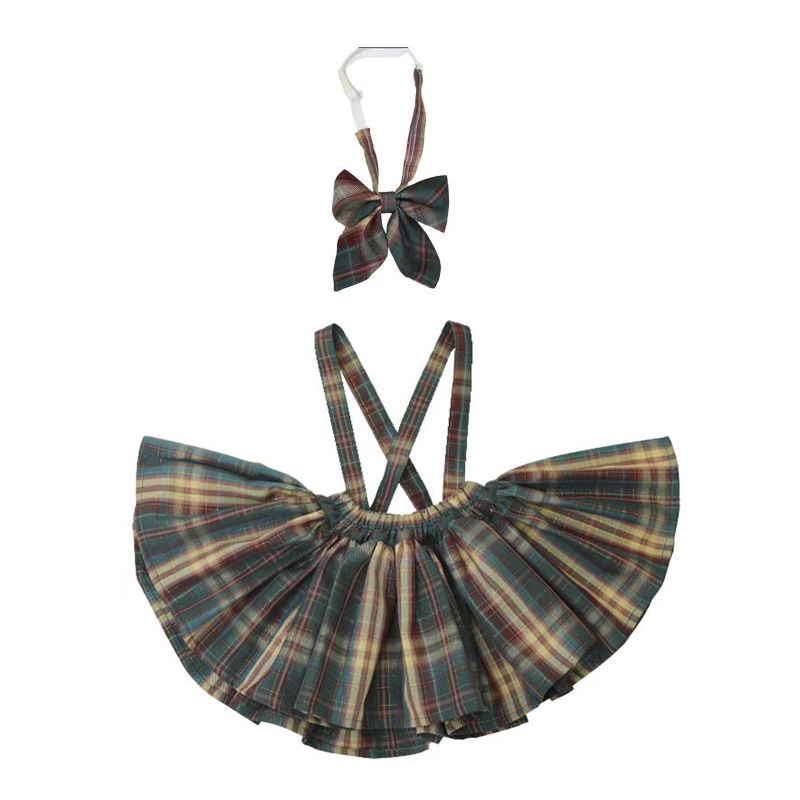 Bộ Áo Váy Yếm Phong Cách Mới Mùa Hè 2023 Cho Bé Gái