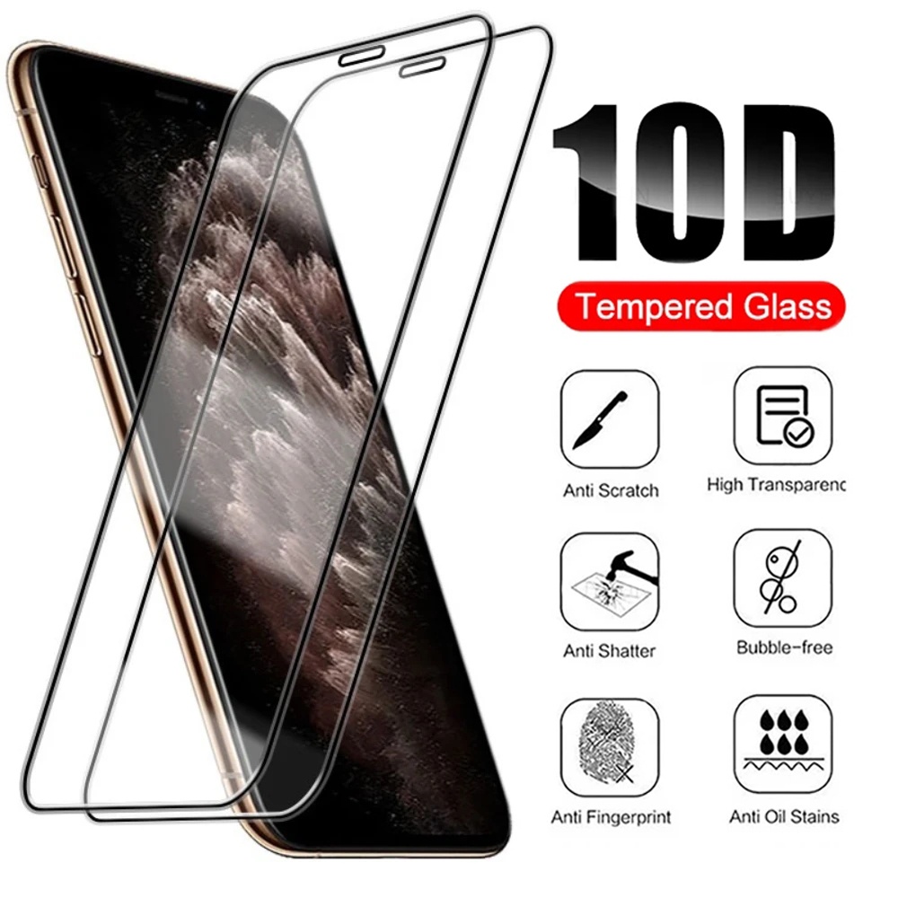 Kính Cường Lực Bảo Vệ Toàn Màn Hình Chống Nổ Chống Trầy Cho IP 11 7 8 Plus 6 6s