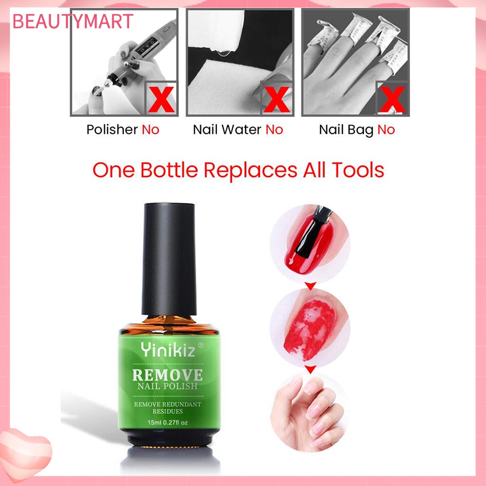 Dung Dịch Loại Bỏ Sơn Móng Tay 15ml Có Đèn LED UV