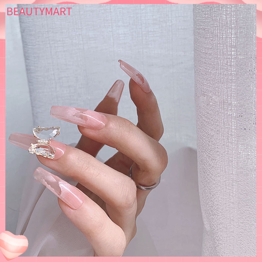 Bộ 7 Khuôn Dán Trang Trí Móng Tay Hình Trái Tim / Ngôi Sao / Bươm Bướm Xinh Xắn