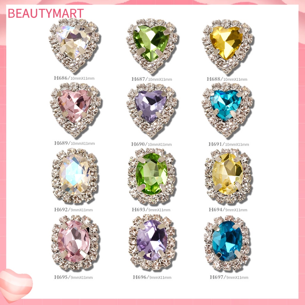 Phụ Kiện Trang Trí Móng Tay Lấp Lánh Bằng Hợp Kim Chống Rỉ Đa Năng DIY