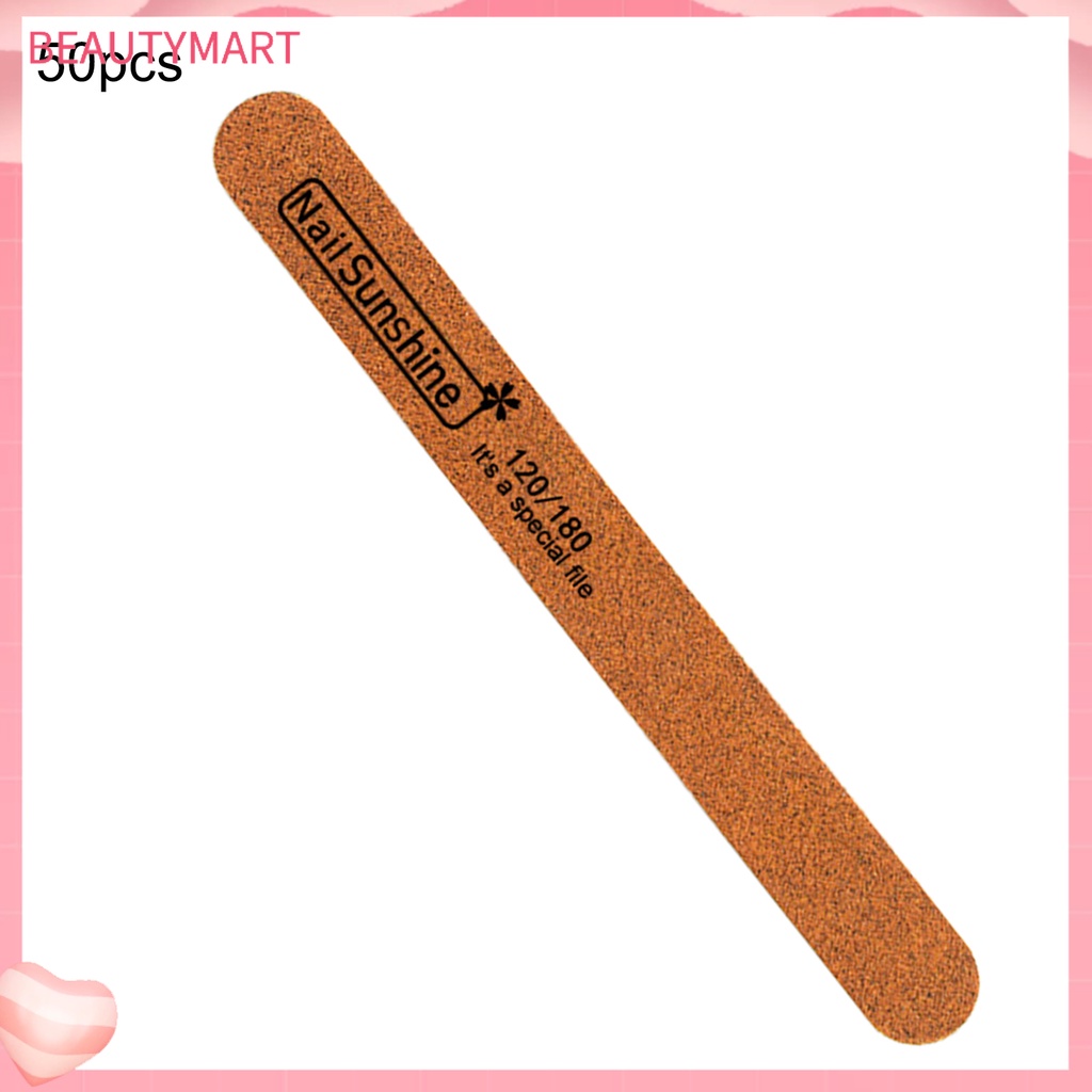 Bộ 50 Cây Dũa Móng Tay Hai Mặt Bằng Acrylic Tự Nhiên