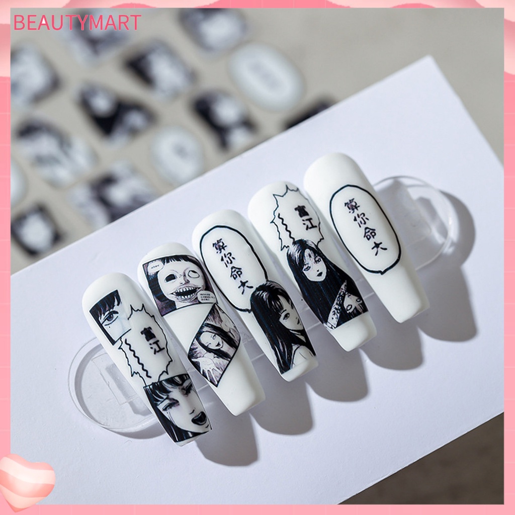 Miếng Dán Trang Trí Móng Tay Tự Dính Siêu Mỏng Họa Tiết Tinh Tế Quyến Rũ Dễ Sử Dụng