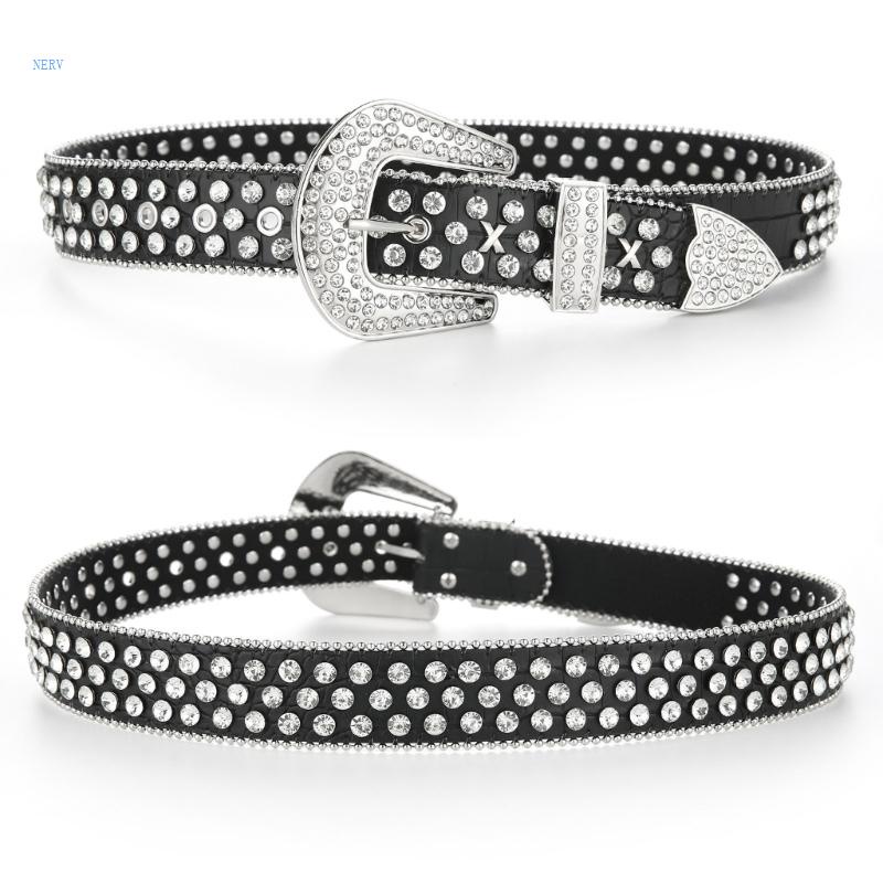 Thắt Lưng Đính Đá Có Khóa Cài Thời Trang Xuân Hè Cho Người Lớn