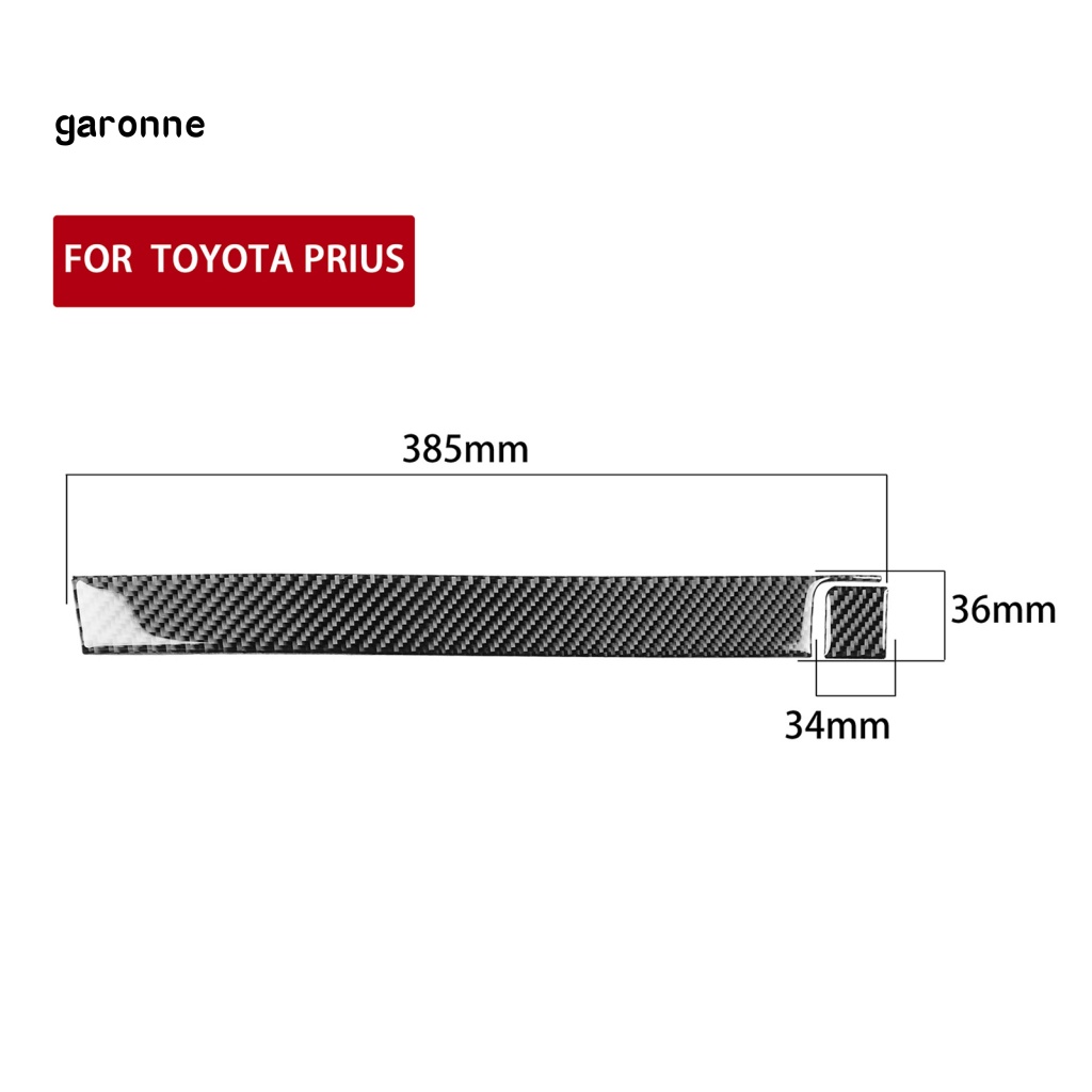 Set 2 Miếng Dán Bằng Sợi Carbon Trang Trí Hộp Tỳ Tay Lái Xe Hơi Toyota Prius