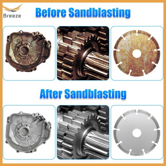 Bộ Súng Phun Cát Không Khí Với Ống Siphon Đa Năng Cho Bề Mặt Đánh Bóng