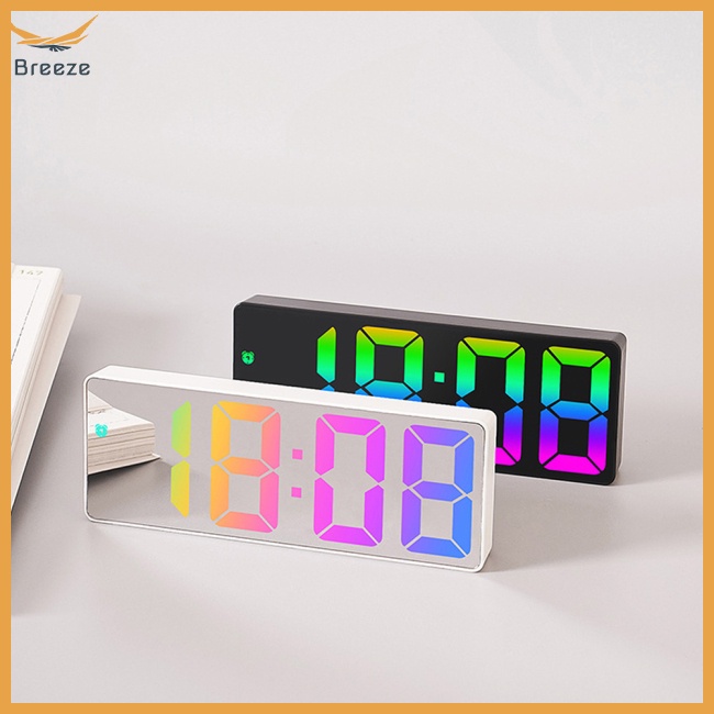 Đồng Hồ Báo Thức Điện Tử Màn Hình Lớn 12 / 24 Giờ Có Thể Điều Chỉnh Độ Sáng