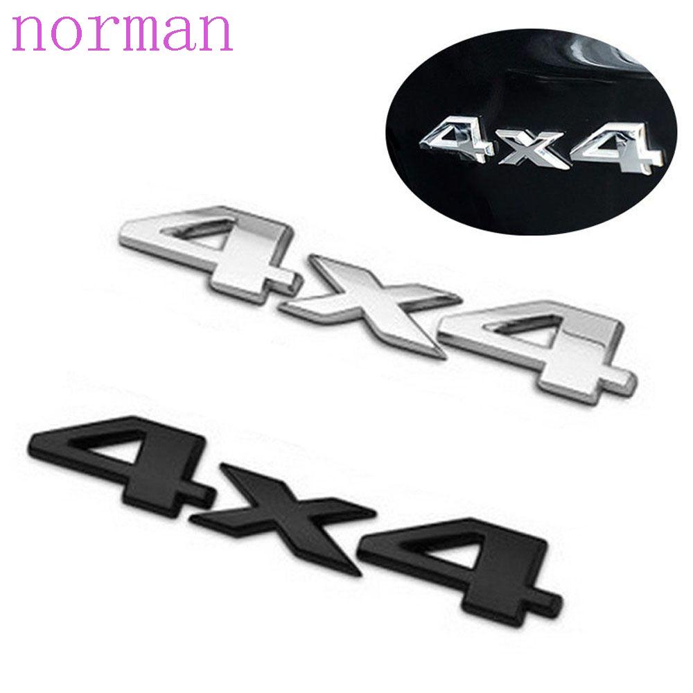 Decal DáN Logo NORMAN 3D MàU Đen Cho Xe SUV Truck 4X4