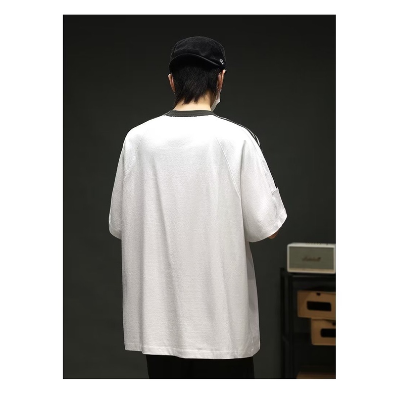 Áo Thun Tay Ngắn Họa Tiết Sọc Ngang Thời Trang Dành Cho Nam