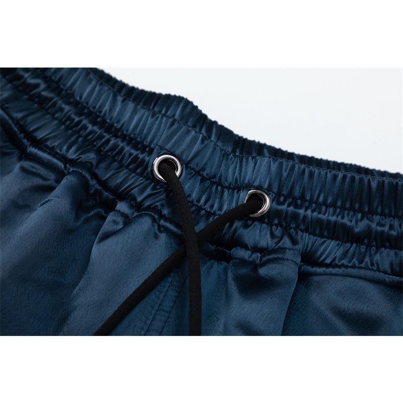 Quần Short satin Dáng Rộng Phong Cách Đường Phố Mỹ 123 Trọng Lượng Nặng Thời Trang