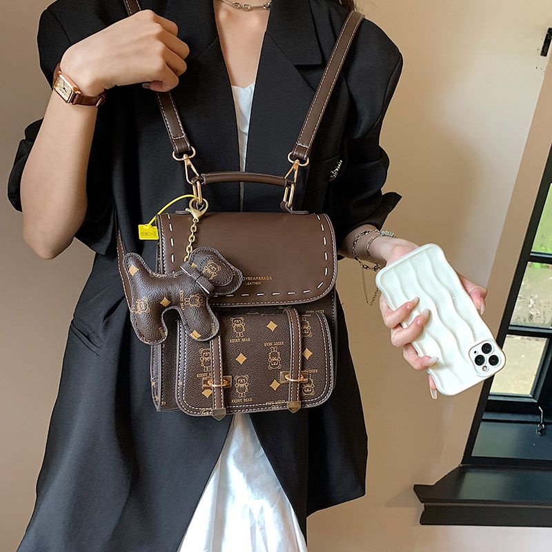 Ba Lô Da Nhỏ In Họa Tiết Hoạt Hình Chuwanglin Thời Trang Cho Nữ