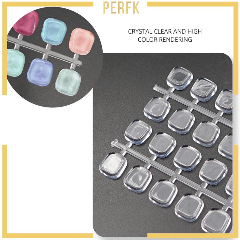 Khay Trưng Bày Móng Tay Giả Hình Vuông Nhiều Màu Sắc