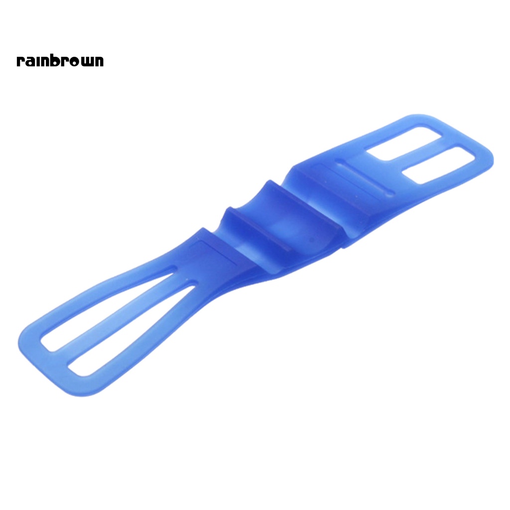 Bộ 3 Dây Đai Co Giãn Cố Định Điện Thoại Màu Trơn Chống Mài Mòn Đa Năng Cho Xe Đạp Leo Núi