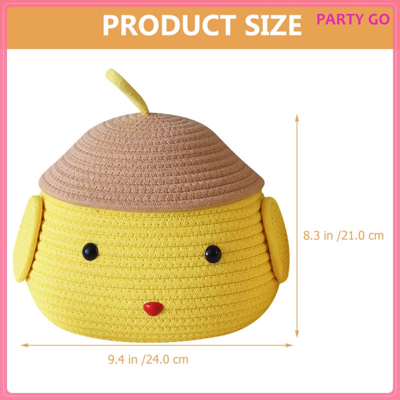 Thùng Rác Cotton Họa Tiết Hoạt Hình Xinh Xắn Dành Cho Bé