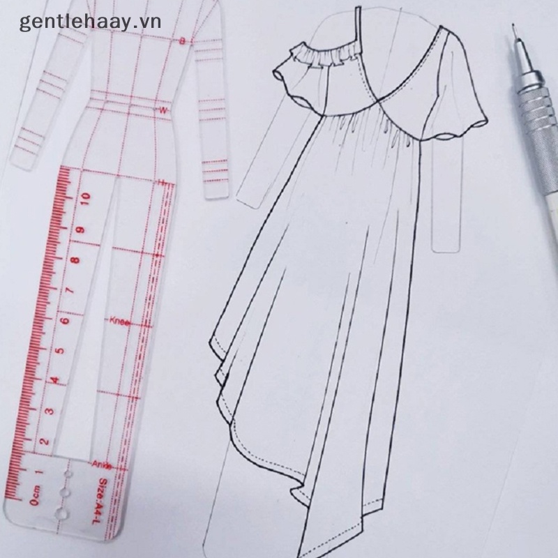 Thước Kẻ Vẽ Phác Thảo Thời Trang Cho Nữ GG