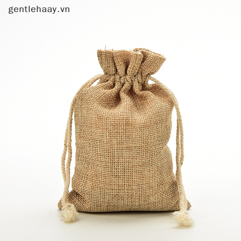 Túi Dây Rút Mini Bằng Vải Bố Dùng Để Đựng Quà Đám Cưới