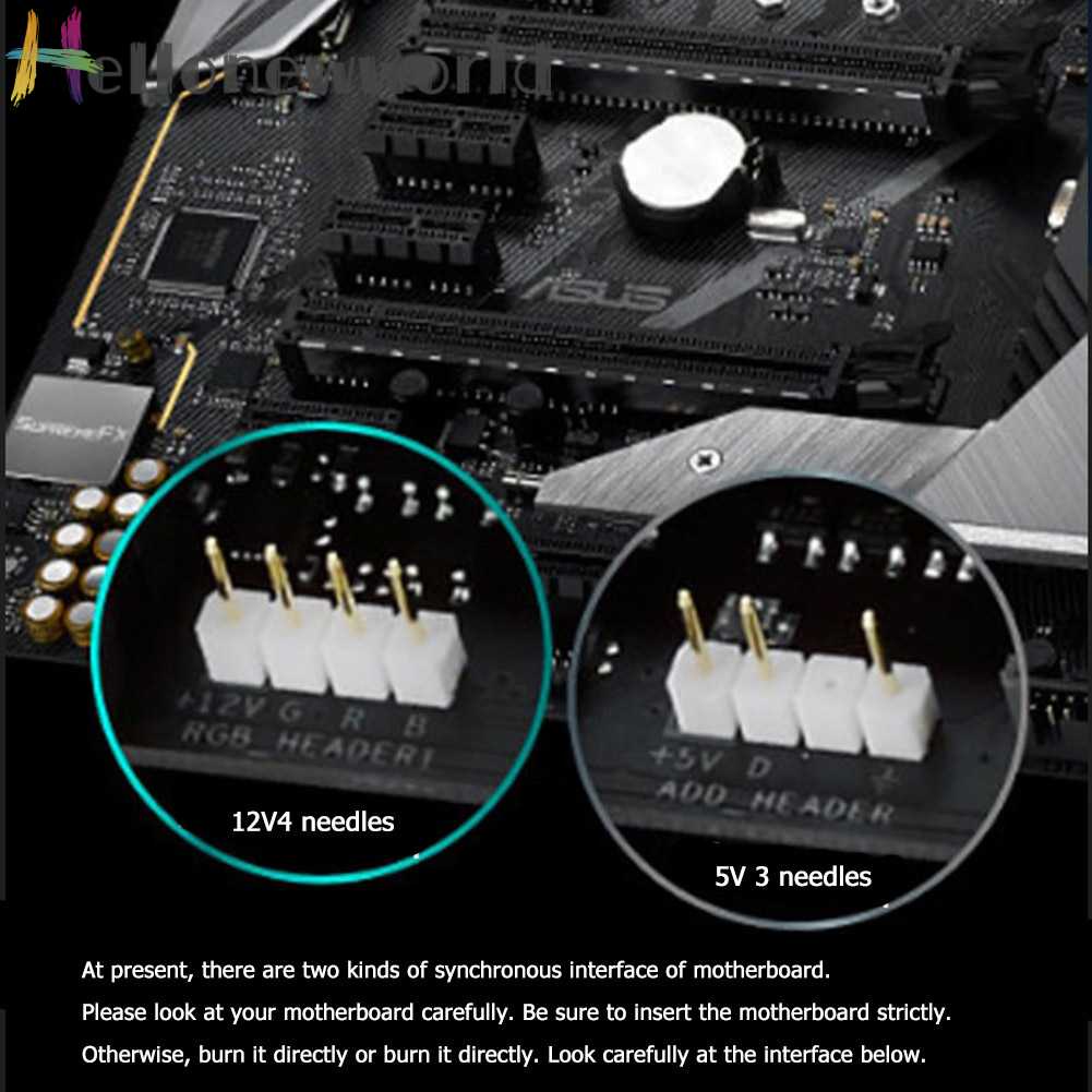 Dây Cáp Nối RGB 12V 4Pin / 5V 3Pin Cho Bo Mạch Chủ Giga / Microstar / A-sus