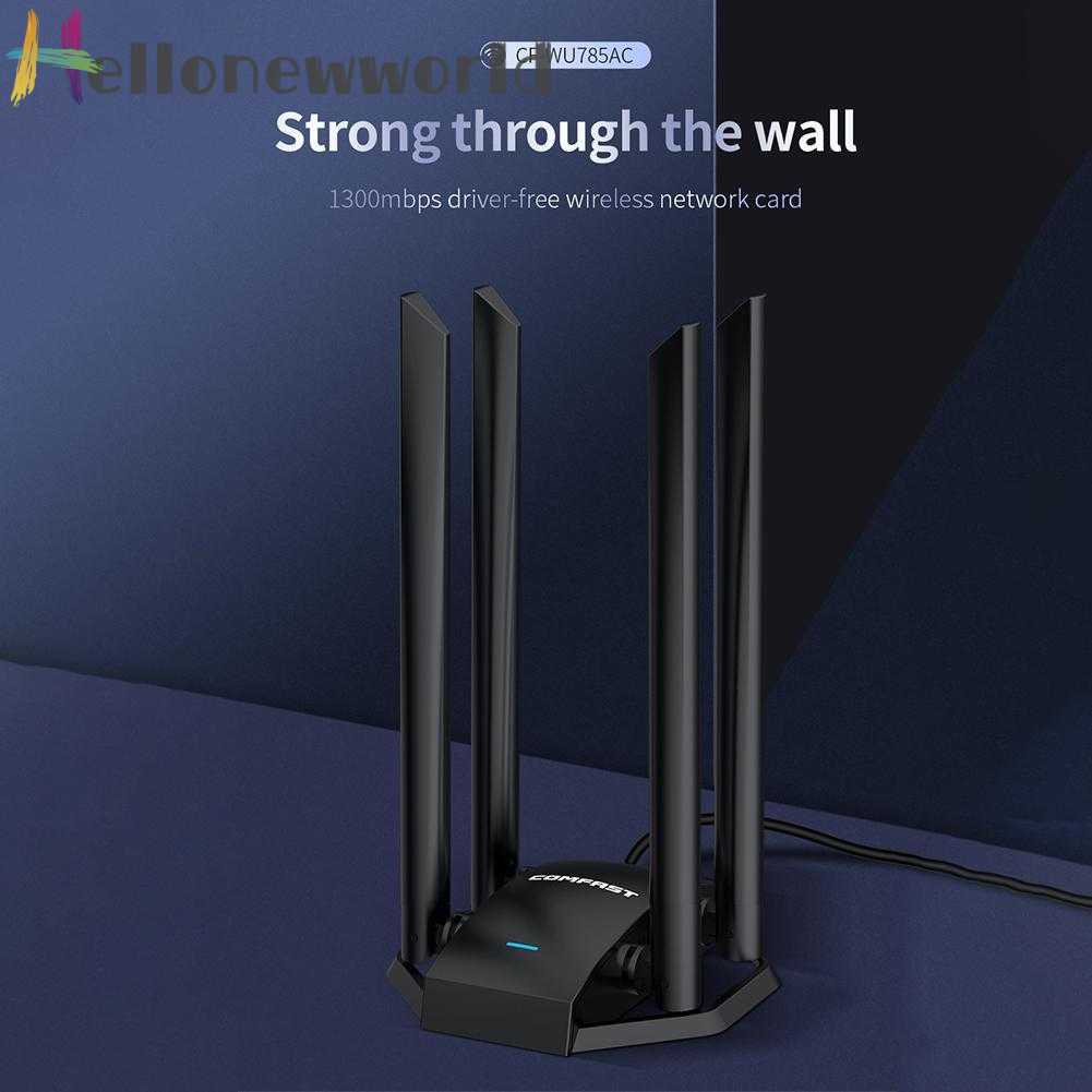 Bộ ChuyểN ĐổI WiFi COMFAST CF-WU785AC 1300M, USB 3.0 4 Ăng-Ten