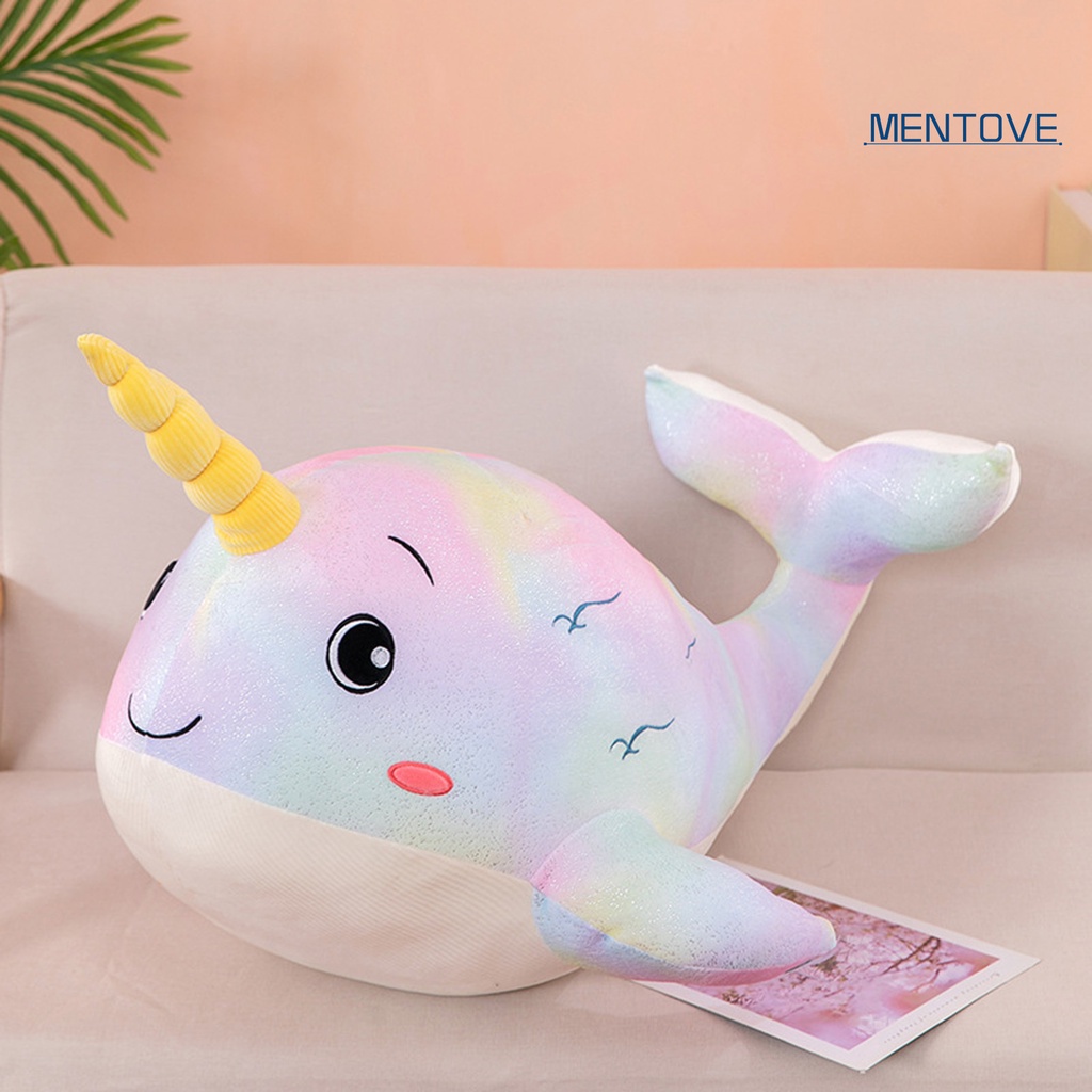 Đồ chơi nhồi bông Hình Cá Voi Bằng Cotton PP Mềm Mại Kích Thước 30 / 50cm Trang Trí Phòng Ngủ