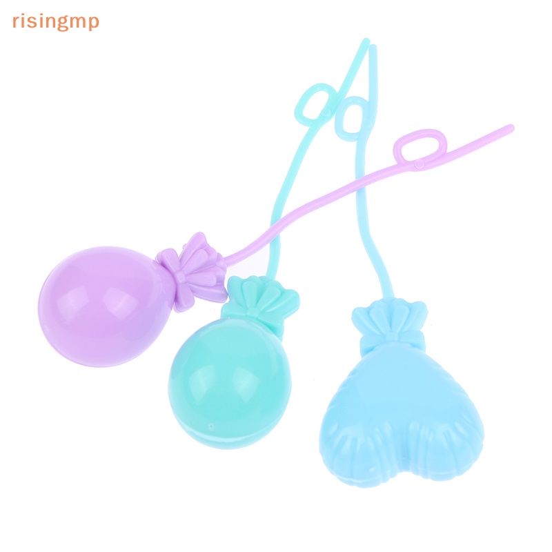 Set 4 Quả Bóng Nhựa 2 Kiểu 10cm Dài 2-3cm Đồ Chơi Cho Bé