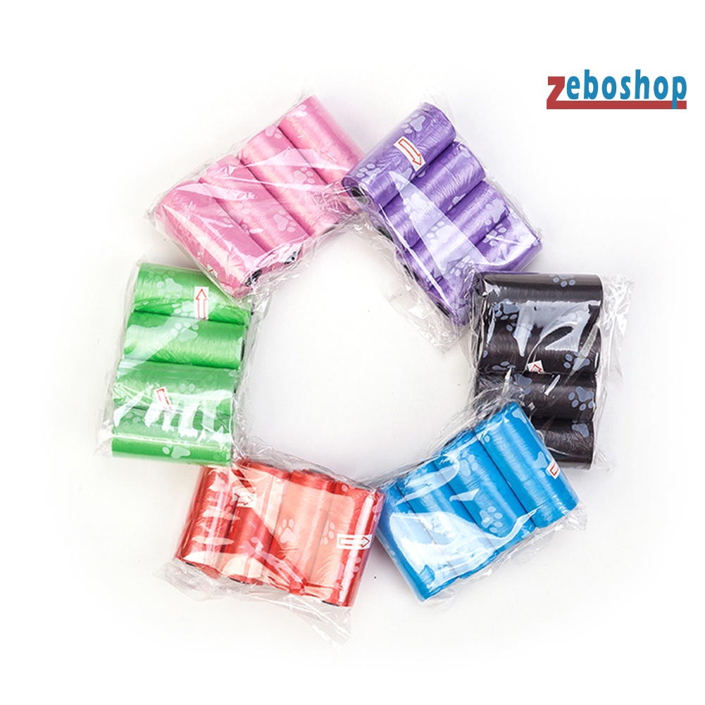 Set 2 / 30 Túi Đựng Chất Thải Hình Dấu Chân Cún Tiện Dụng