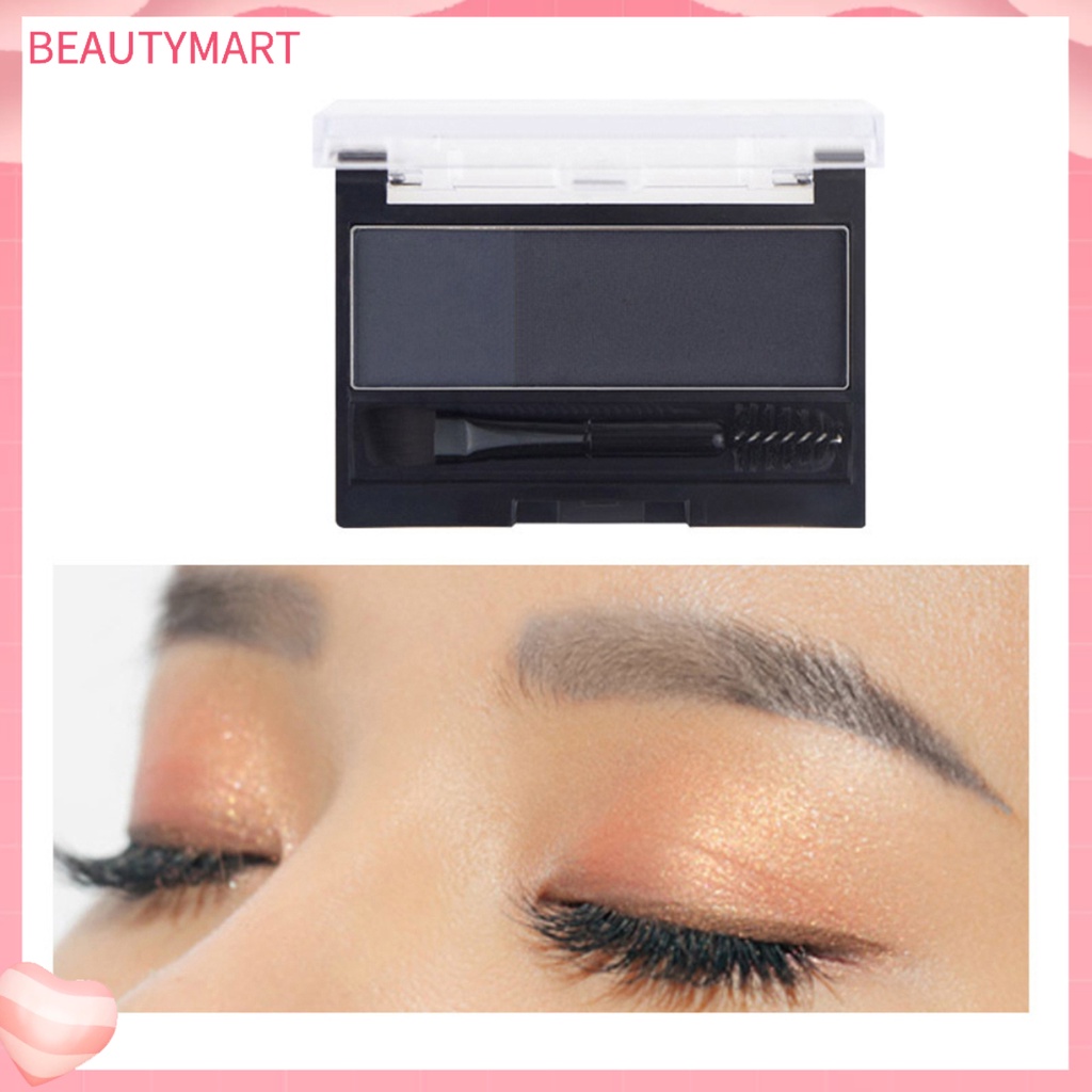 Phấn Kẻ Mày DNM Hai Màu Lâu Trôi Chống Thấm Nước Kèm Cọ