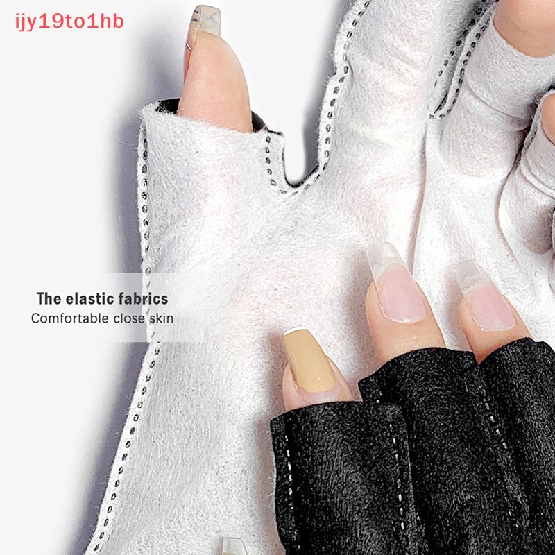 2 chiếc găng tay bảo vệ chống tia UV Găng Tay Móng tay đèn LED găng tay bảo vệ tia UV mới