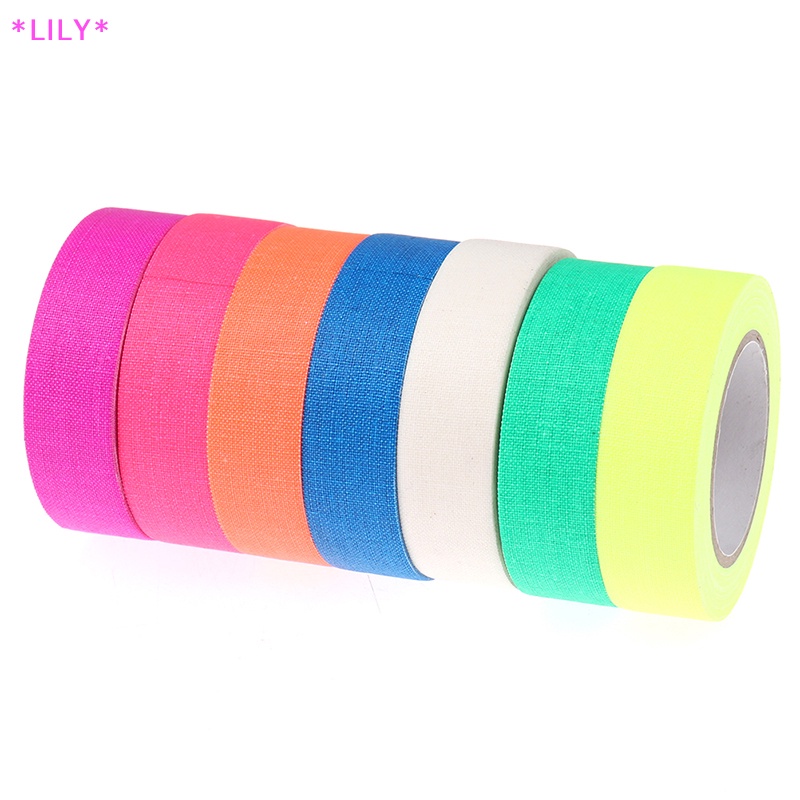 Lily UV phản ứng băng Blacklight huỳnh quang Băng phát sáng trong bóng tối Neon gaffer uuu