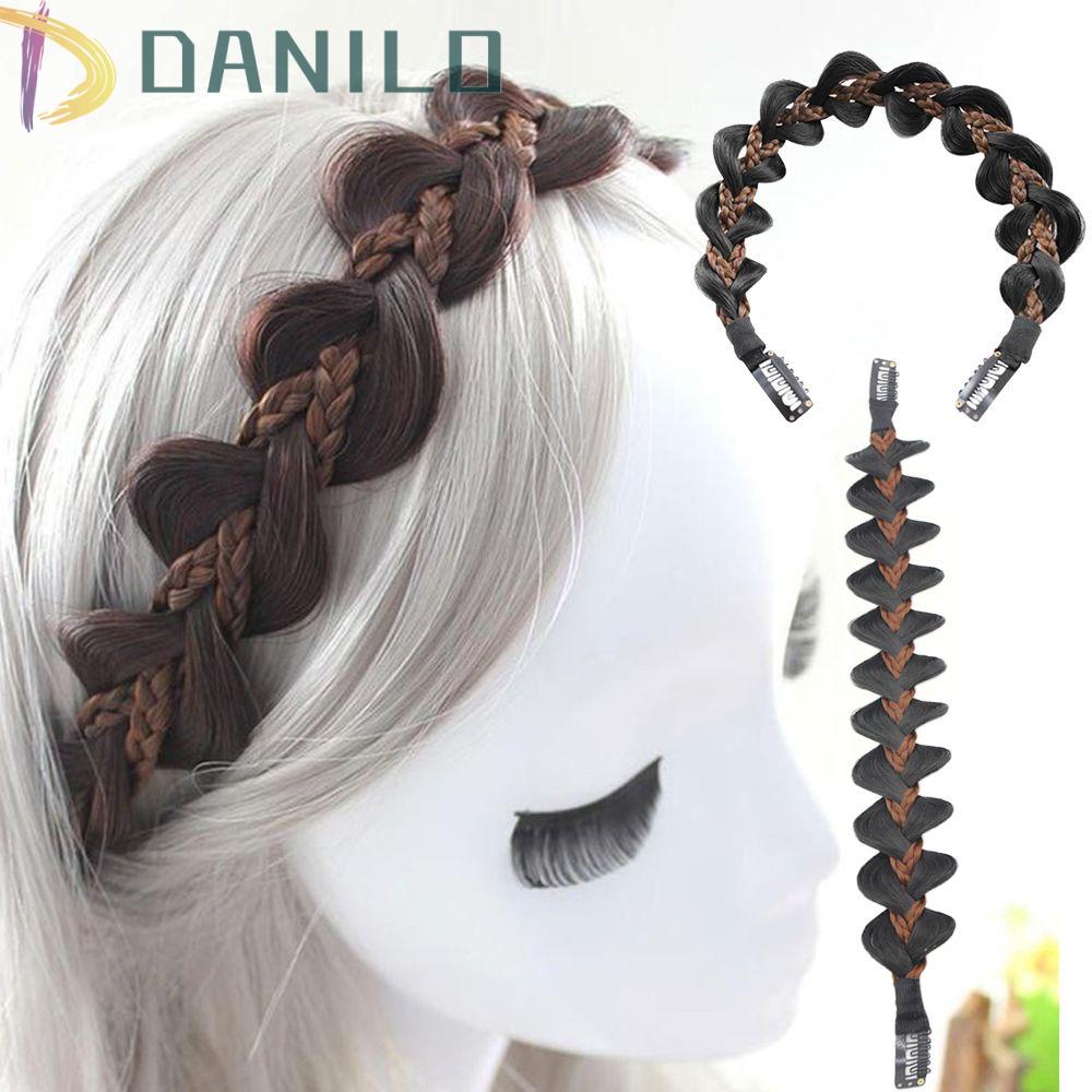 Danilo Cài Tóc Giả Kiểu Thắt Bím Chống Trượt Thời Trang Cho Nữ