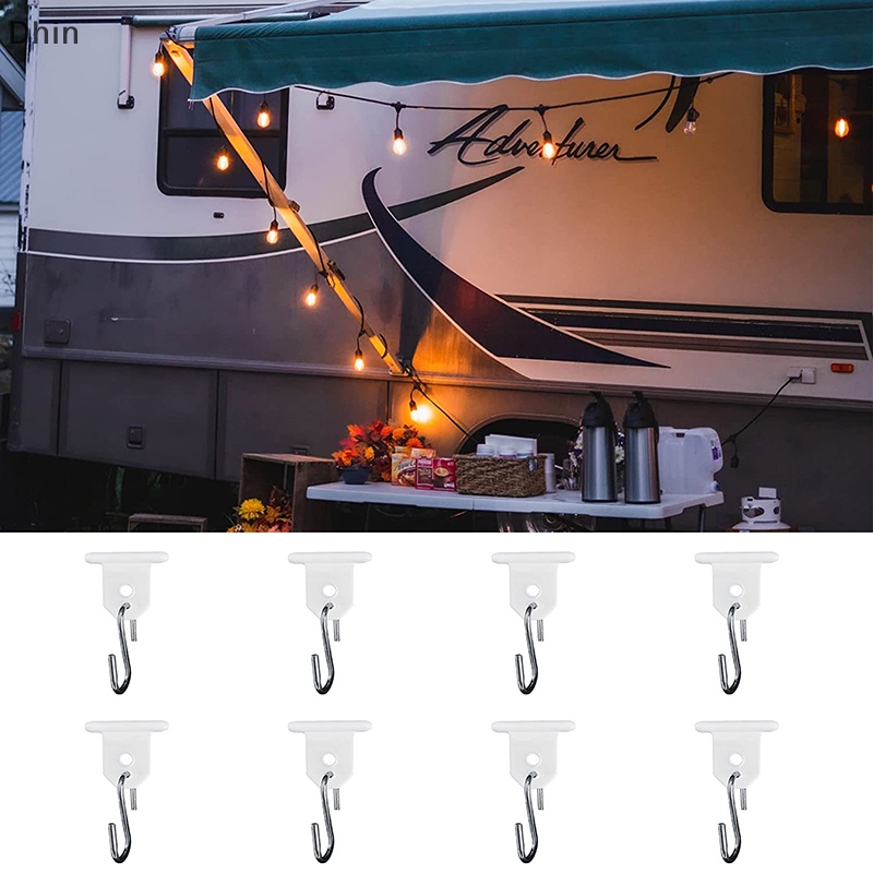 [Dhin] Móc Treo Lều Cắm Trại RV Có Kẹp Treo Đèn Cho Tiệc Tùng Xe Caravan