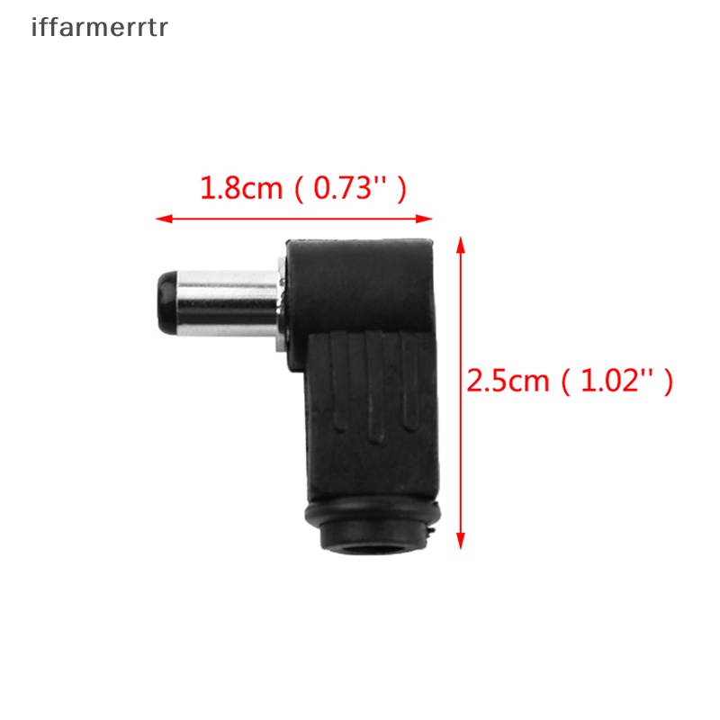 Bộ 2 Jack Cắm Đơn Chữ L 90 Độ 5.5X2.1Mm / 2.5mm DC