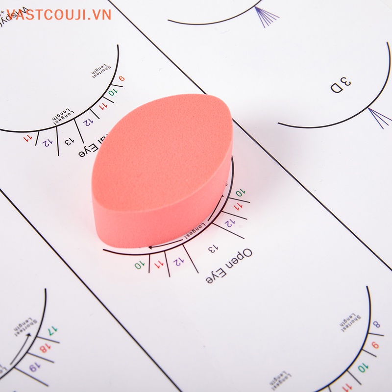 Set 10 Miếng Xốp Hỗ Trợ Luyện Tập Nối Mi Giả Cho Người Mới Bắt Đầu