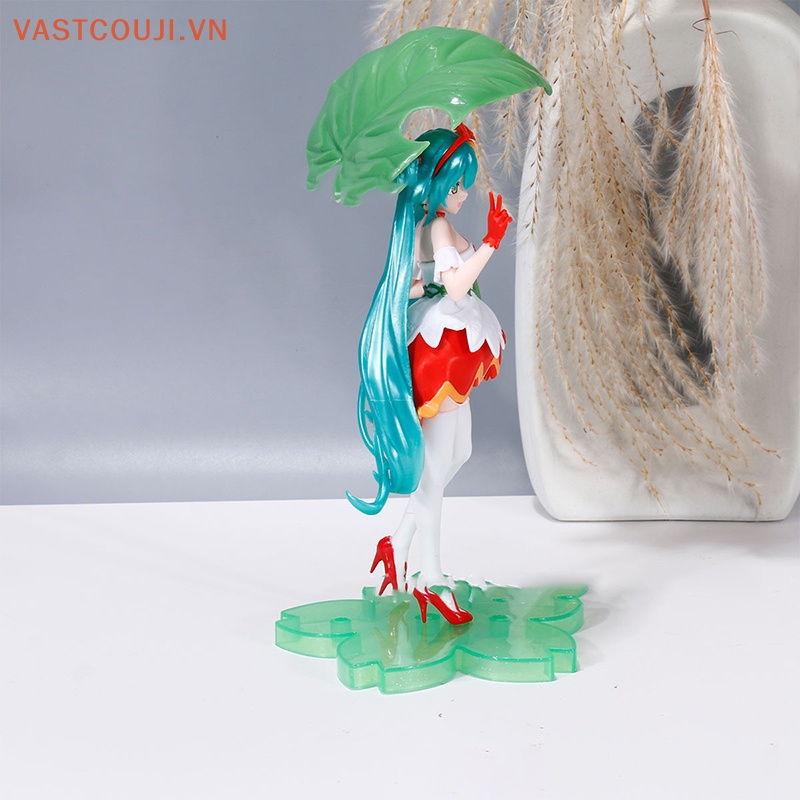 Mô Hình Nhân Vật Hatsune Miku Cầm Lá 13cm