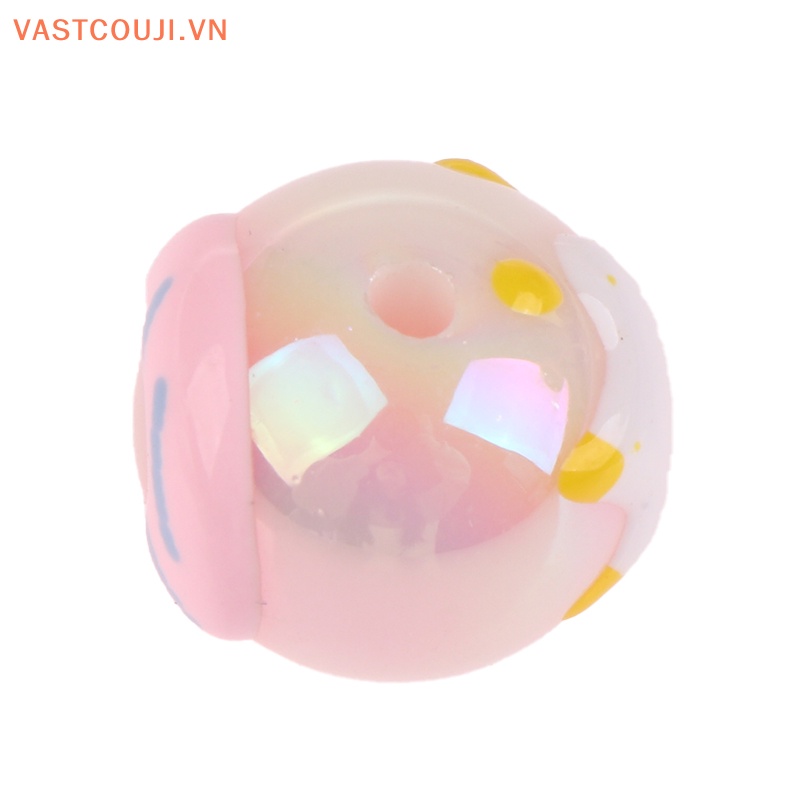 Bộ 2 Hạt Nhựa Acrylic Hình Dấu Chân Mèo Dùng Làm Trang Sức DIY