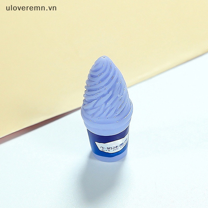 Bộ 5 Mô Hình Kem Hoạt Hình Mini Bằng Nhựa Resin Phát Quang Trang Trí Tiểu Cảnh