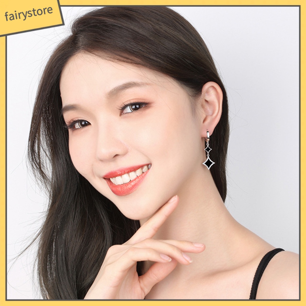 1 Đôi Bông Tai Hình Ngôi Sao Đính Đá Lấp Lánh Dành Cho Nữ