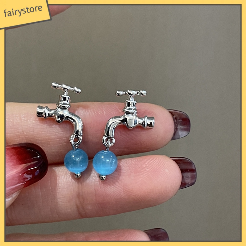 1 Đôi Bông Tai Hợp Kim Đính Pha Lê Giả Phong Cách Vintage