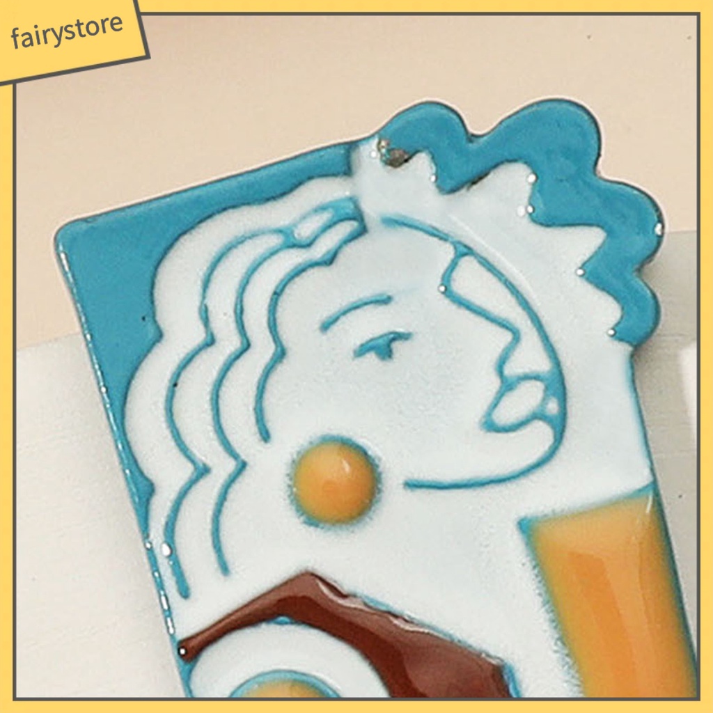 [FRO] Bông Tai Hợp Kim Họa Tiết Chân Dung Maya Sacrificial Thời Trang Dự Tiệc