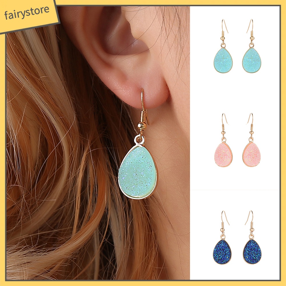 Bông Tai Hình Giọt Nước Thiết Kế Độc Đáo Thời Trang Cho Nữ